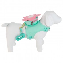 Colete com guia para cachorro